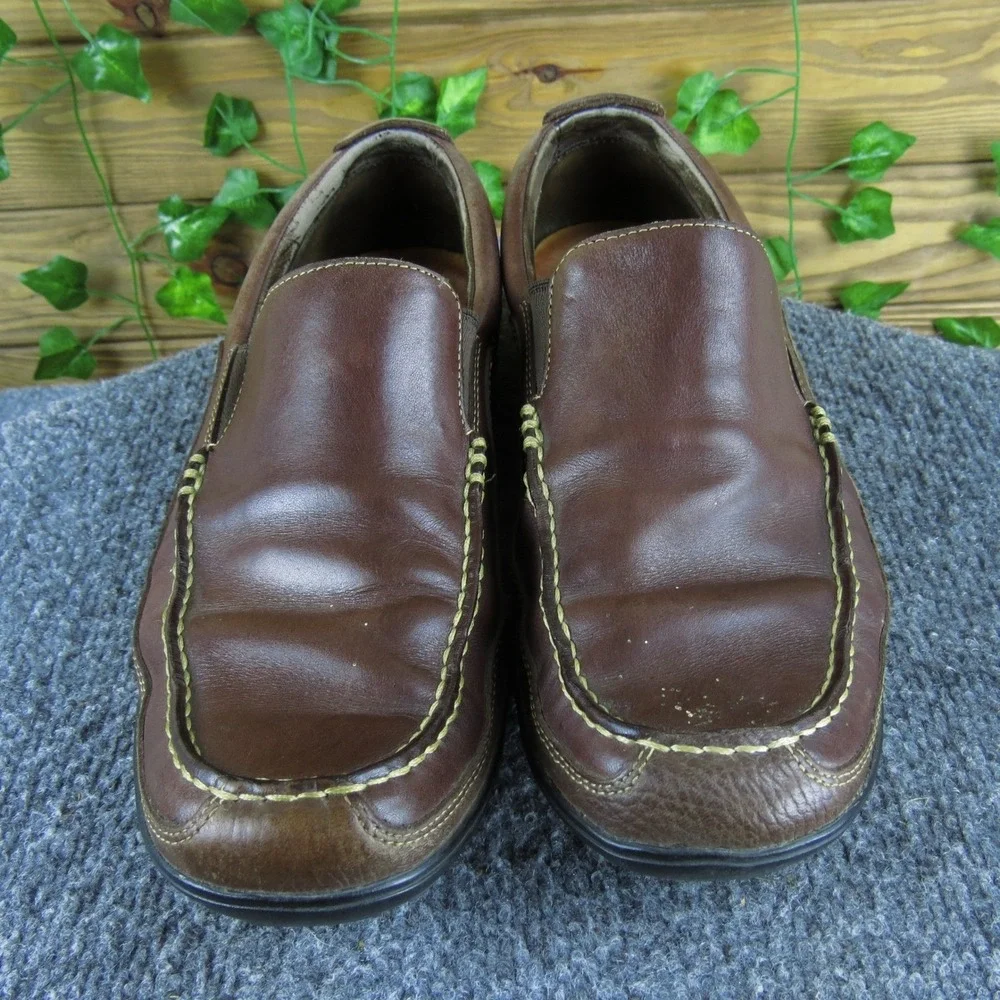 Cole Haan Tucker Venetian Men's 9.5 Brown Leather Slip-On Loafers Casual Comfort